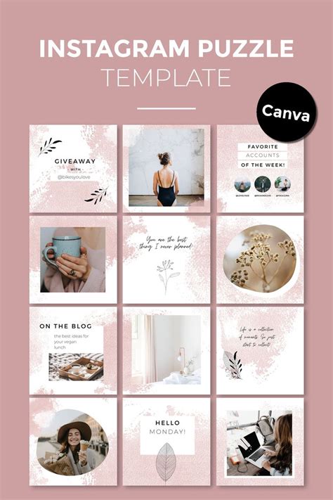Instagram puzzle grid feed template layout canva social. Canva Instagram Puzzle "Alma" | Girlboss Instagram puzzle | Instagram Canva puzzle Feed Template ...