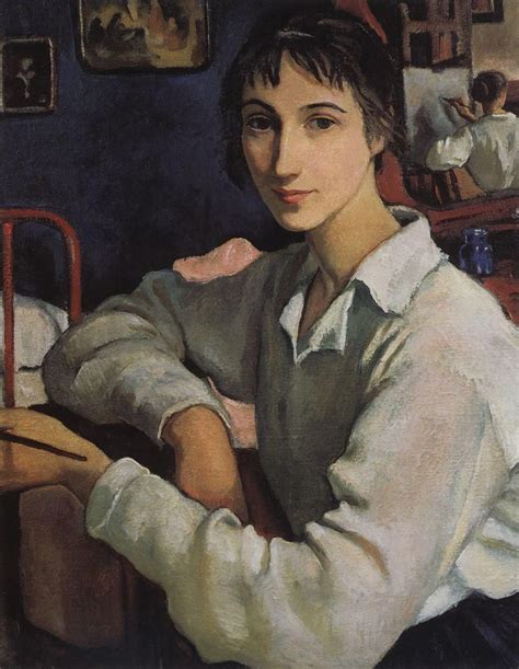 Zinaida yevgenyevna serebriakova (зинаида евгеньевна серебрякова) was the first female russian painter of distinction, as a master of portrait, genre scenes from the life of peasantry. Zinaida Serebriakova, Self-portrait in a white blouse ...