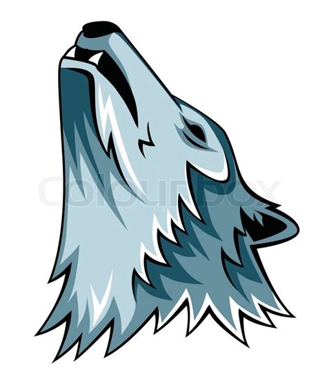 Wolf Howling Stock Vector Colourbox