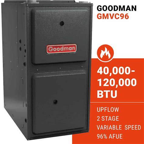 Goodman Gmvc96 Gas Furnace Upflow 2 Stage Variable Speed Buy Gas