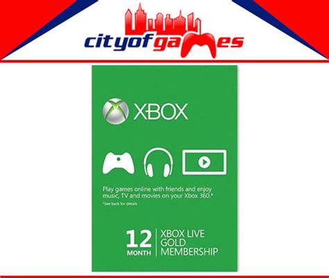 12 Month Xbox Live 1 Year Gold Membership Subscription Code Digital