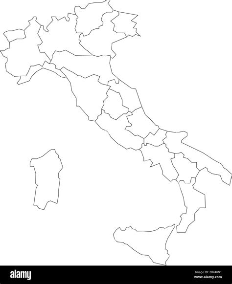 Cartina Dell Italia Bianca