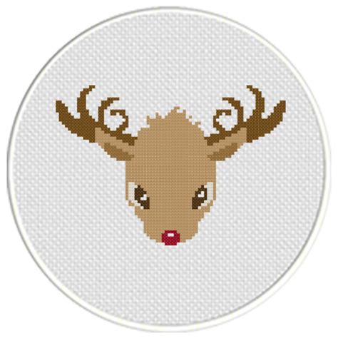 reindeer cross stitch pattern daily cross stitch