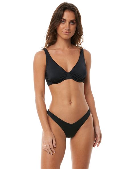 Billabong Sol Searcher Hike Bikini Bottom Black Pebble SurfStitch