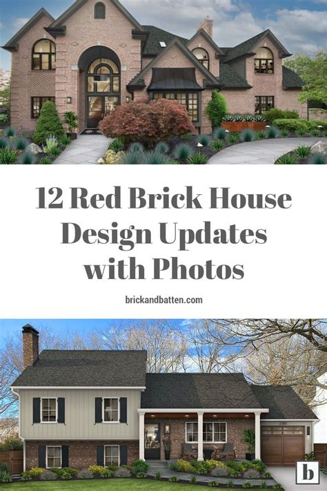 The Front And Side Of A House With Text Overlay That Reads 12 Red Brick