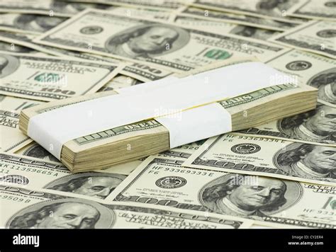 Ten Thousand Dollars Lying On Banknotes Stock Photo Alamy
