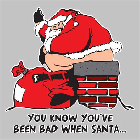 You Know You Have Been Bad When Santa Funny Cartoons Jokes Santa Funny Funny Tshirts