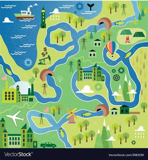 Map Vector Vector Free Cartoon Map Infographic Map Infographics