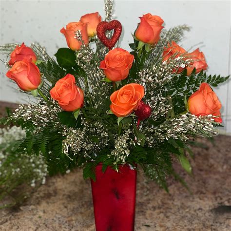 Dozen Orange Crush Roses Mitchells Florist Orlando