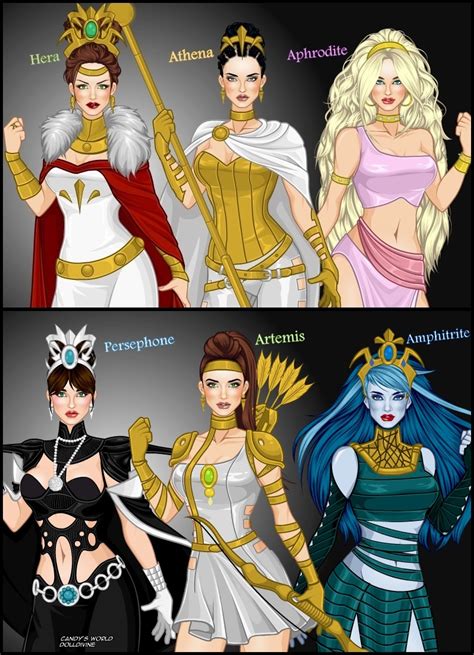 The Olympian Greek Queens And Princesses By Ladyraw90 On Deviantart