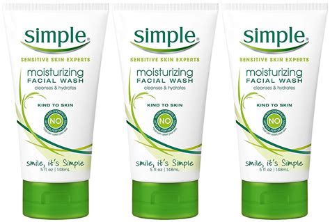 Simple Moisturizing Facial Wash 5 Ounce Pack Of 3 This Is An