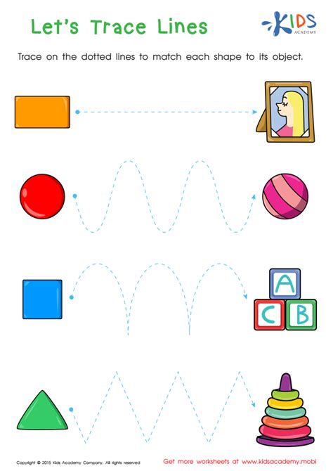 First Words Lets Trace Lines Worksheet Free Printout For Kids