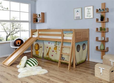 Das hochbett erfreut sich wachsender beliebtheit bei kindern. Ticaa Hochbett »Ekki« mit Rollrost und Textil-Set ...
