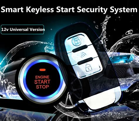 V Universal Pcs Car Alarm Keyless Start Security System Pke