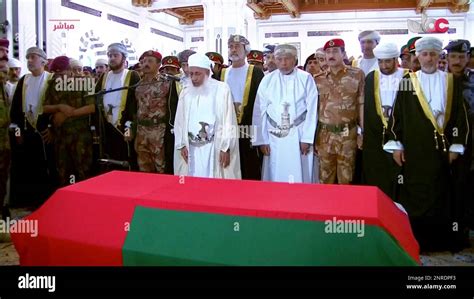 This Image Made From Video Shows Omans New Sultan Haitham Bin Tariq Al
