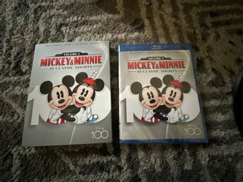 Mickey And Minnie 10 Classic Shorts Blu Ray Dvd Digital Volume 1 New