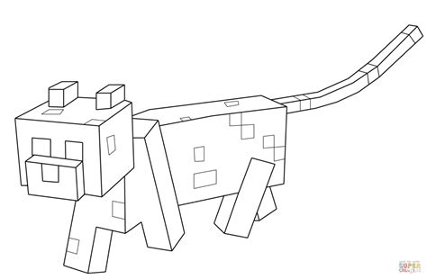 Minecraft Wolf Coloring Pages At Free Printable