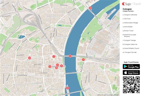 Cologne Printable Tourist Map Sygic Travel