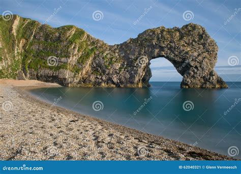Famous Rock Arch Of Durdle Door Dorset England Uk Stock Image