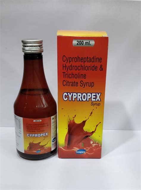 Cyproheptadine Hydrochloride And Tricholine Citrate Syrup For Clinic