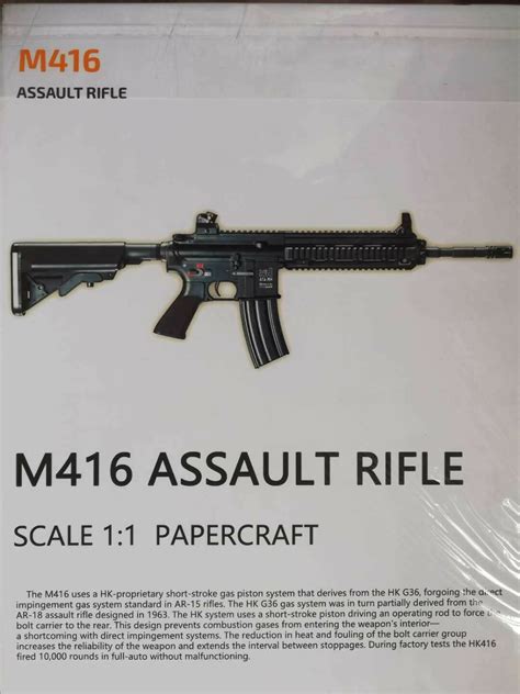 New Diy 11 Scale M416 Assault Rifle Gun Grelly Usa
