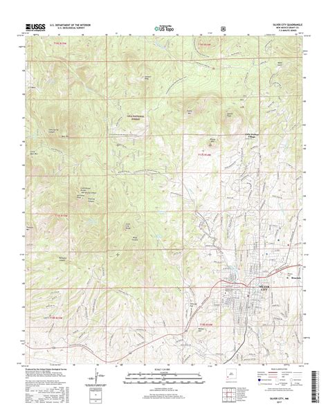 Mytopo Silver City New Mexico Usgs Quad Topo Map