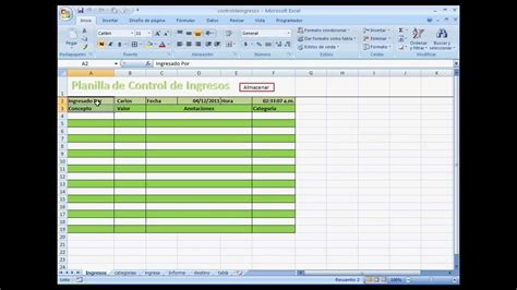 Planilla De Excel Para Control De Ingresos Y Egresos 2016 Pdf Porn