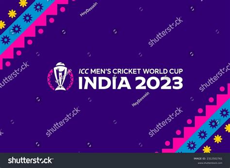 Icc Mens Cricket World Cup 2023 Stock Vector Royalty Free 2312502761