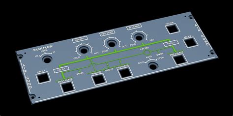 Airbus A320 Overhead Aircond Panel 3d Model 3d Printable Cgtrader