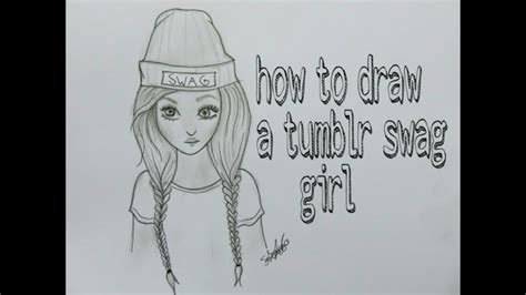 How To Draw A Swag Girl Tumblr Youtube