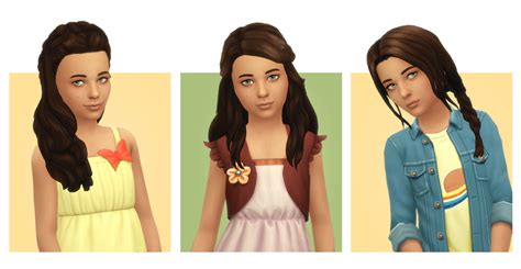 Vixella Cc Tumblr Kids Hairstyles Maxis Match Sims 4 Children