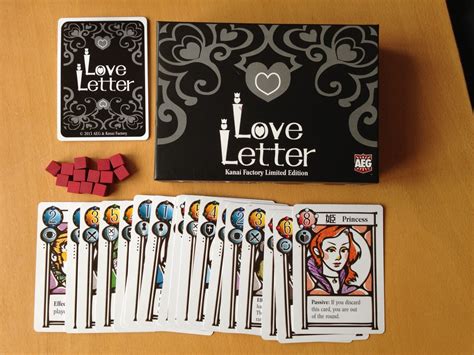 Some Common Board Games In Taiwan Week 6 Love Letter