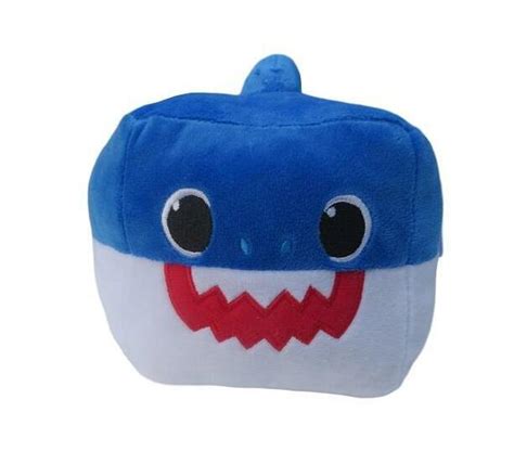 Totland Cube Baby Shark Singing Plush Toy Blue Makro