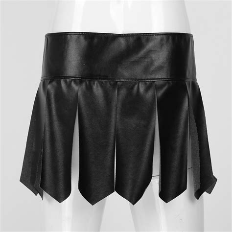 men s sexy wet look faux leather miniskirt fancy dress ball tassel short skirt ebay