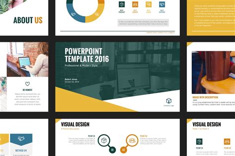 Modern PowerPoint Template (125354) | Presentation Templates | Design Bundles