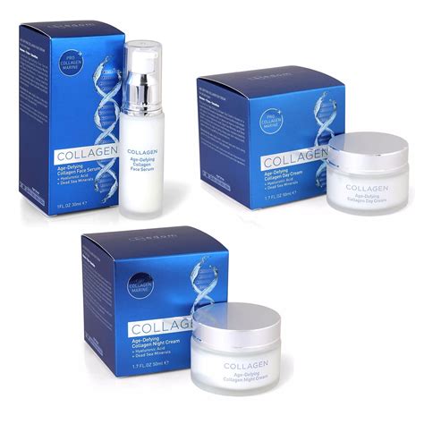 Edom Collagen Set Buy Anti Aging Night Cream And Anti Aging Face Serum