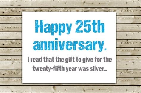Items Similar To Funny 25th Anniversary Greeting Card Happy 25th