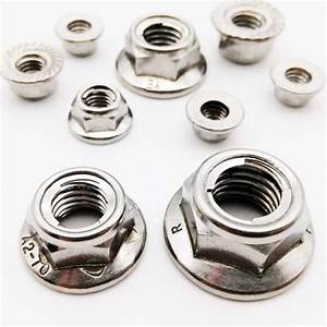2 5pcs M4 M12 304 Stainless Steel Prevailing Torque Type All Metal