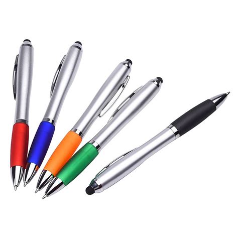 5 Pack 2 In 1 Click Stylus And Ballpoint Pen For Iphone Pad Tablet And