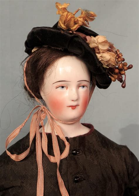 This 19” Tall Antique China Head Doll Was Made In 1850 By The Schlaggenwald Firm The Company