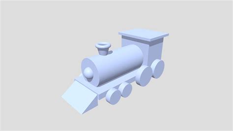 Train Made From Premitive Shapes 3D Model By Emily Art Other Things