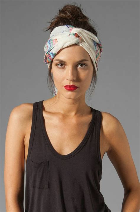 1001 Idées Originales Pour Votre Coiffure Headband Coiffure Avec Foulard Turban Cheveux