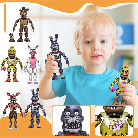 Kids Toys Set Of 5 Five Nights At Freddys Fnaf 6 Articulated Action