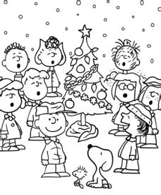Coloring Pages Charlie Brown Christmas One