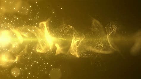 Particles Gold Glitter Bokeh Award Dust Abstract Background Loop 57