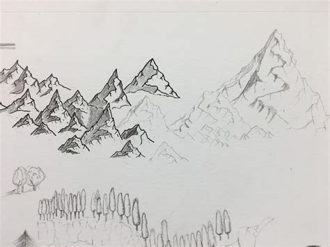 Oc Practicing To Draw Mountains Mapmaking