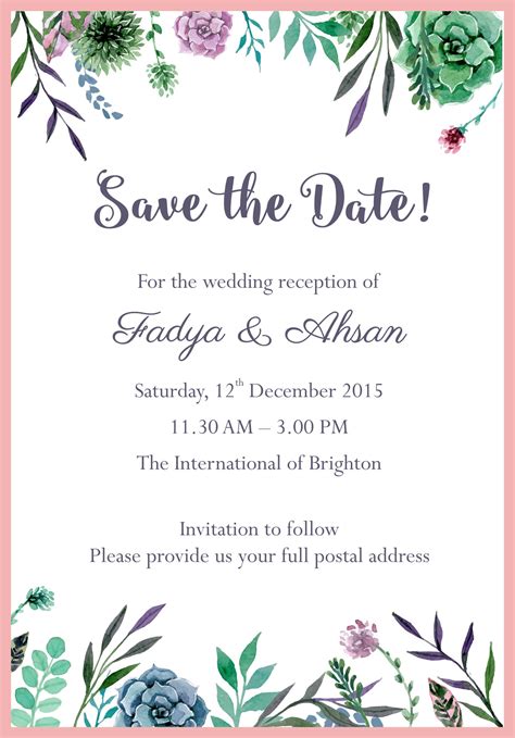 There are a few reasons why you might want to switch out paper for online wedding invitations. Free Email Wedding Invitation Templates ~ Wedding ...