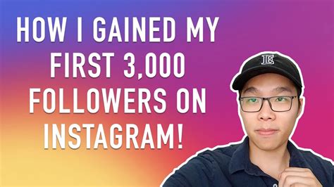 How I Gained My First 3000 Followers On Instagram Youtube