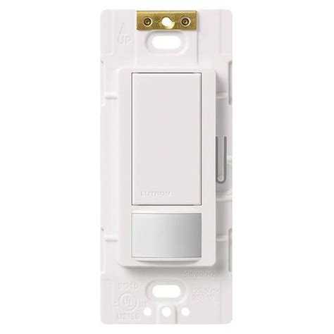 Lutron In Wall Switch With Occupancy Sensor White