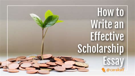 How To Write An Effective Scholarship Essay College Essay Coaching